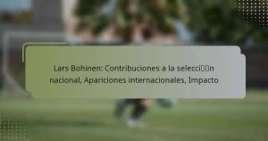 Lars Bohinen: Contribuciones a la selección nacional, Apariciones internacionales, Impacto